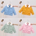 children's clothing autumn and winter children's Korean down cotton-padded jacket boys and girls baby thick warm fur collar coat winter clothing