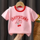 Children's T-shirt cotton summer boys baby cartoon girls clothes short sleeve Korean top children's clothing