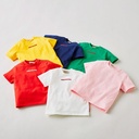 [spot] daily basic series summer boys and girls cotton soft short sleeve T-shirt