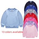 Spring and Autumn Cartoon Korean Arrival Small and Medium-sized Children's Crewneck Sweatshirt Children's Long-sleeved Cotton Top for Baby Boys and Girls