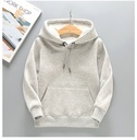 Winter children's velvet sweater cotton long sleeve hooded pullover velvet padded blank shirt to print logo