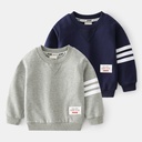Boys' casual top spring and autumn children's clothing baby sweater bar pullover children's sweatshirt one-piece delivery