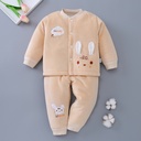 Baby cotton-padded clothes autumn and winter warm suit born cotton-padded jacket 0-3-6 months baby men and women cotton-padded clothes cotton-padded jacket 9