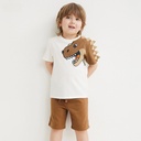 Summer Boys' short-sleeved two-piece set children's shorts suit knitted dinosaur boys suit