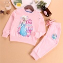 Frozen Princess Aisha children's clothing girls' trousers suit girls' half sleeve children's autumn clothes