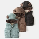 Boys' cotton-padded clothes baby Autumn and Winter tops Korean style children's clothing children's thickened warm zipper coat trendy