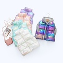 colorful children's waistcoat autumn and winter boys wear vest female baby stand collar small and large waistcoat in stock