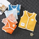 Factory direct supply autumn warm vest children's cotton vest for boys and girls born waistcoat