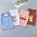 Children's vest cotton summer thin children's clothing cartoon boys and girls sleeveless jacket single-piece condole belt