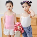 Girls' Camisole Modal Summer Thin Baby Children's Underwear Little Girls' Sweatshirt Large White for Children