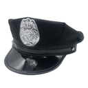 外贸欧美警察帽黑色成人女警情趣制服诱惑万圣节道具平顶八角帽