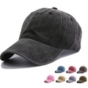 American light plate washed baseball cap men's and women's old soft top black cap manufacturers outdoor curved brim cap