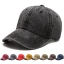 Hat Women's Spring and Summer Korean Style Old-fashioned Retro Curved Corner Duck Tongue Hat Light Plate Solid Color Baseball Cap Couple Water Wash Cap for Men