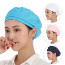 Xuan's Textile Hat Workshop Women's Work Hat White Hygienic and Dustproof Food Baotou Hat for Men and Women