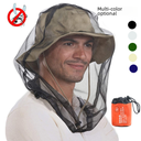男女户外防蚊头套网纱面罩养蜂帽钓鱼面罩百搭网纱帽跨境亚马逊