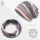 Source factory scarf hat dual-use Joker striped street casual fashion bag hat spot