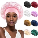Solid Color Wide-brimmed Stretch Adult Nightcap Men's and Women's Fashion Hair Care Beauty Shower Cap Sade Chemotherapy Cap