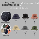 Summer Quick-drying Waterproof Fisherman Hat Collectable Sun Protection Basin Hat Men's and Women's Thin Outdoor Cycling Foldable Sun Hat