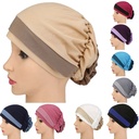 spring and summer two-color wear flower cloth turban cap chemotherapy hat