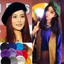 Winter White-fit Women's Bare Hat Painter's Hat Korean Autumn and Winter Wool Wool Beret Princess Hat