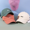 Hat Men's and Women's Letter Embroidered Cap Korean Style Instagram Fashionable Summer Women's Sun Hat Casual Baseball Cap