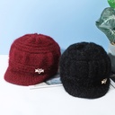 Middle-aged and elderly hat acrylic silk light wool hat female winter old warm mother hat winter velvet old man hat