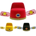 Tourist attractions temple fair crafts groom hat top hat county official hat black yarn stage performance props