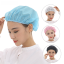 Net cap work food hat/workshop dustproof breathable cap sanitary cap men and women elastic white cap factory headgear