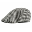 British Plaid Beret Men's Spring and Autumn Leisure Cap Outdoor Retro Fashion Simple Cap Men's