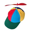 e-commerce DIY boys and girls children bamboo dragonfly propeller sunshade hat