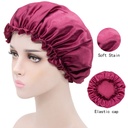 single layer satin hair care cap female nightcap home cleaning shower cap confinement chemotherapy headscarf cap