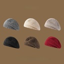 Japanese Wool Knitted Beret Fashion All-match Autumn and Winter Korean Style Face Small Fashion All-match Big Head Artists Hat