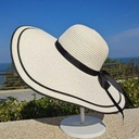 Straw hat female summer sun beach hat travel vacation Big Hat sun shade hat goddess wild travel sun hat