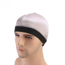 high quality supplier imitation silk base cap wig cap wide brim elastic chemotherapy cap wave cap