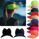 spring and summer hat female sun hat baseball cap female UV protection personality adult empty top hat