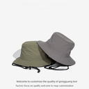 Outdoor Japanese Quick-drying Tooling Waterproof Fisherman Hat Sun Hat Summer Sun Protection Hat Men's Drawstring Basin Hat Women