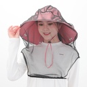 Outdoor Large Sunscreen Mesh Gauze Mask Beekeeping Mosquito-Proof Insect-Proof Fishing Shawl Hat Pullover Mesh Big Cornice Veil