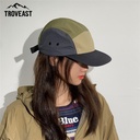 Japanese color matching quick-drying baseball cap hip-hop flat-brimmed cap outdoor sports skateboard hat five-page cap tide