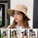 Big Brim Shade Fisherman Hat Women's Summer UV Protection Sun Hat Japanese Quick-drying Travel Mountaineering Hat for Men