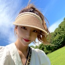 Letter Empty Top Straw Hat Summer Korean Style Pearl Hairband Hat Outdoor Big Cornice Sunshade Hat Travel Sunscreen Hat