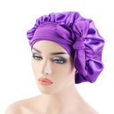 popular silk wide-brimmed nightcap satin ribbon round cap shower cap turtle cap hairdressing advertising cap