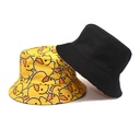 small yellow duck pattern basin hat men and women sunshade sun hat fashion cartoon fisherman hat