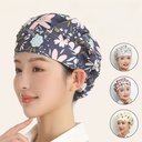 Kitchen Hat Women Cooking and Stir-frying Anti-oil Smoke Anti-hair Chef Hat Dust-proof Hygiene Work Hat Nurse