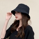 Spring and Summer Fisherman Hat Women's Solid Color Light Plate Casual Basin Hat Sunshade Sunscreen Hat Outdoor Sports Travel Sun Hat