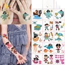 environmental protection waterproof sweat children pirate dress up tattoo stickers party performance face stickers tattoo stickers