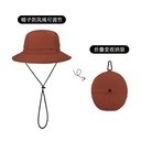 Japanese-style Quick-drying Waterproof Drawstring Adjusting Fisherman's Hat Summer Unisex Collapsible Storage Hat Outdoor