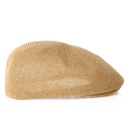 Hat Summer middle-aged and elderly breathable grass yarn sun protection mesh peaked cap forward cap