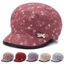 Cotton mother hat windproof sunscreen beret octagonal hat middle-aged and elderly women's hat