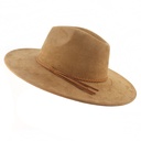 suede top hat for men and women couples wide-brimmed hat flat-brimmed Gentleman hat