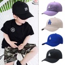 Children's hat soft top small label cap parent-child sun hat fashion brand la men's and women's leisure sunscreen baseball cap summer